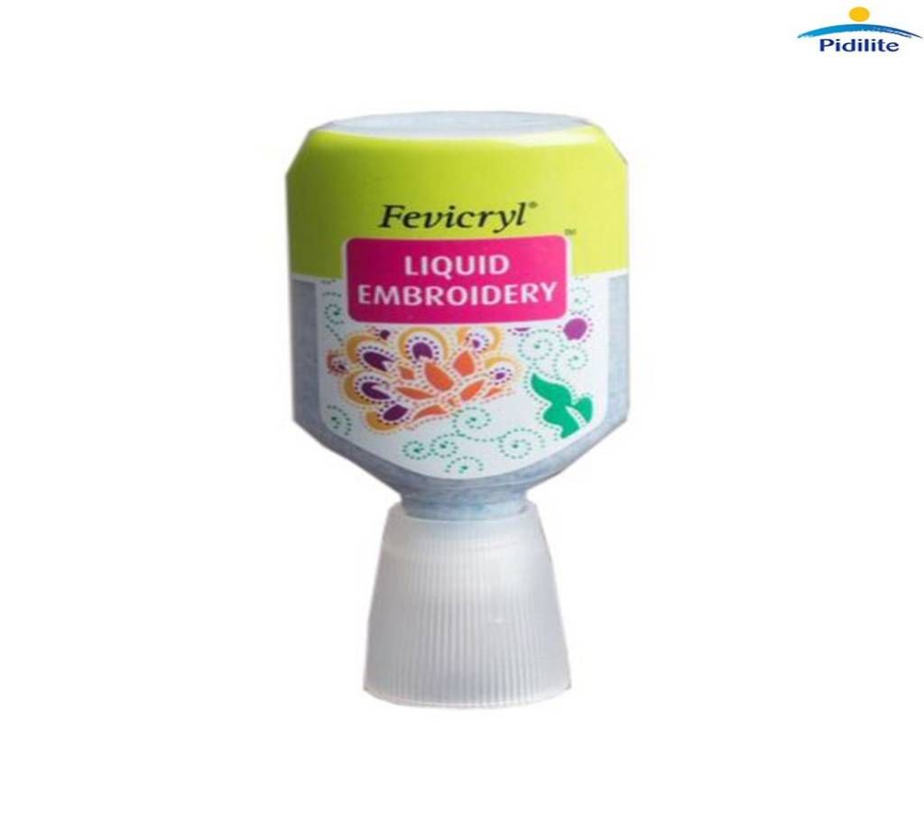 Fevicryl Liquid Embroidery Glitters, Blue Color 20ml
