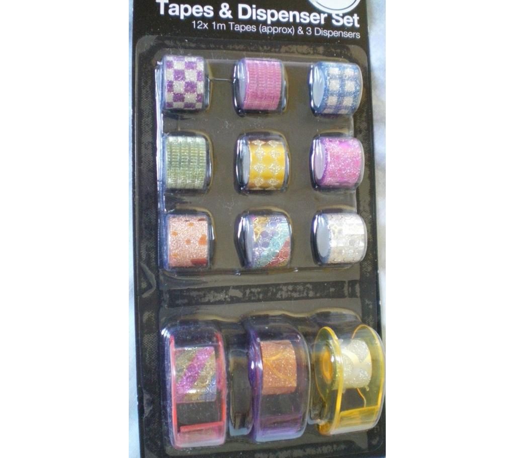 amini giltter washi tape and dispenser 