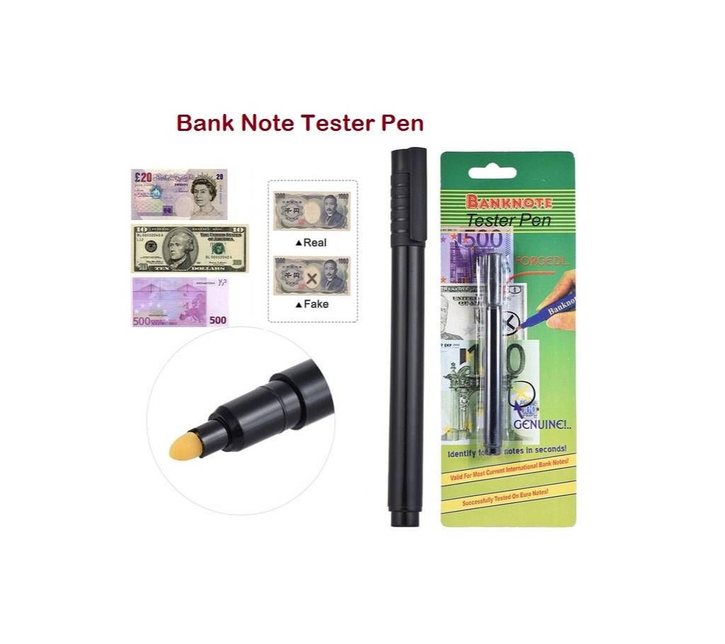 Banknote tester pen (genuine or fake money checker)