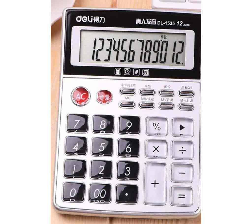 Deli 1535 12-digit Calculator - COLORMIX