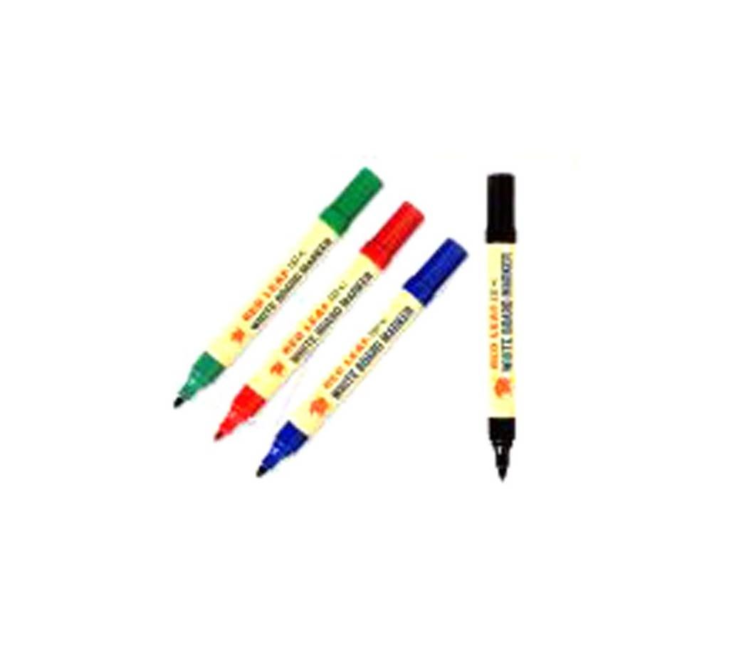 Red Leaf White Board Marker - Black - 6 pcs