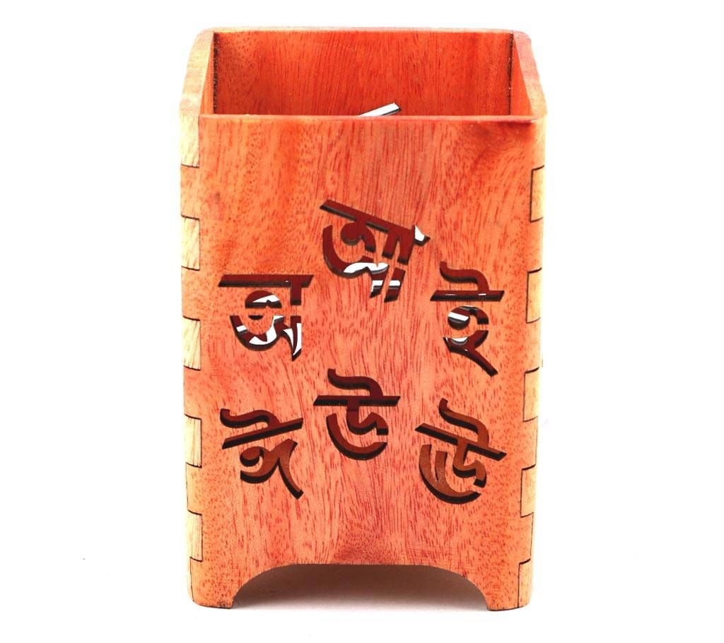 Decorative Wooden Pen Holder