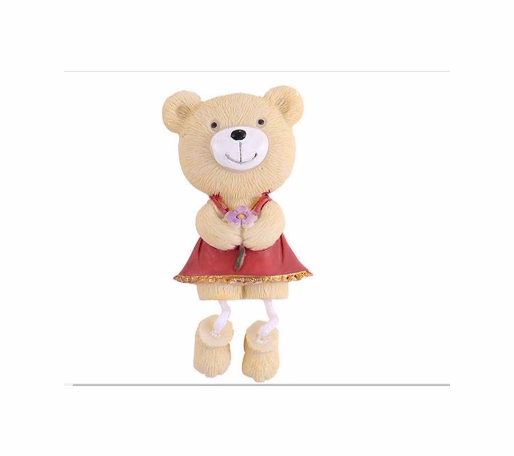 1Pcs Creative 3D Cute Bear  Flexible Refrigerator Magnets Message Sticky Notes Stickers Decor