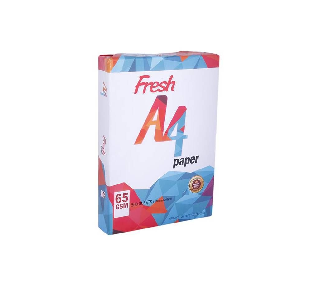 Fresh A4 Paper 65 GSM 500 Sheet - (Pack of Ten)