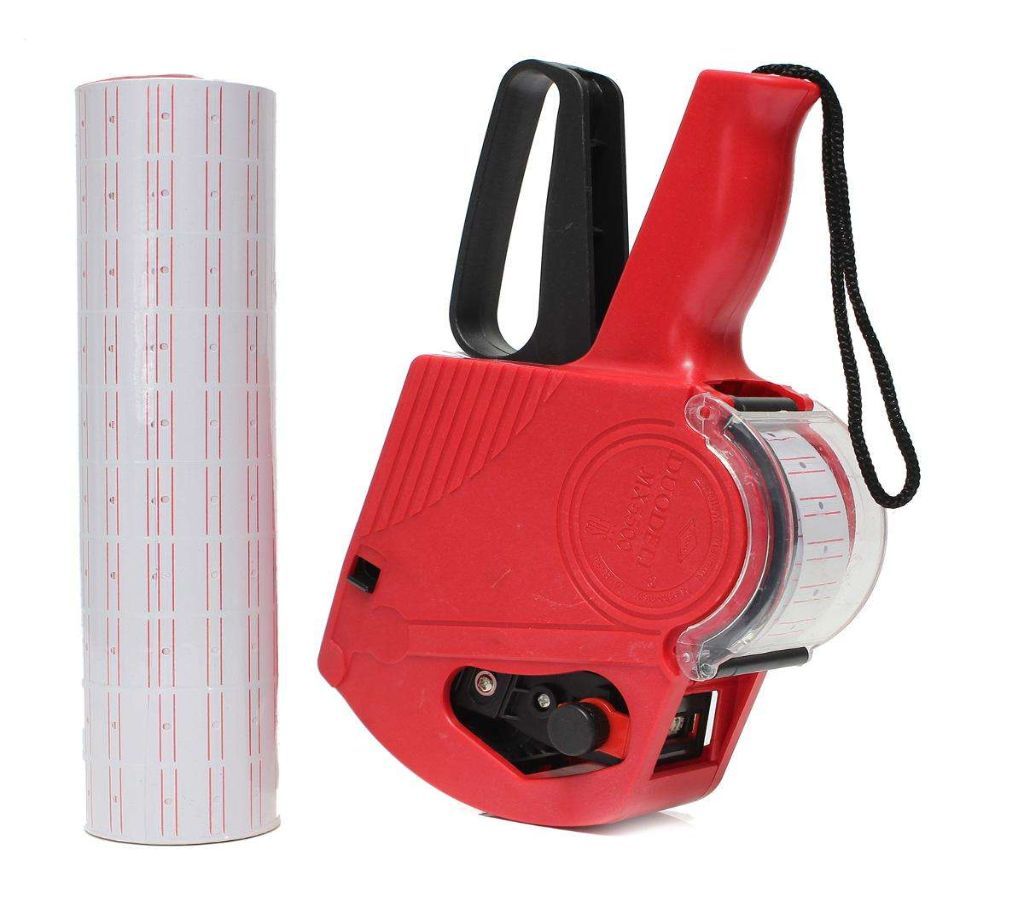 Combo of MX5500 Price Labeller Machine with 10 rolls Price Tag Sticker (2 in 1)