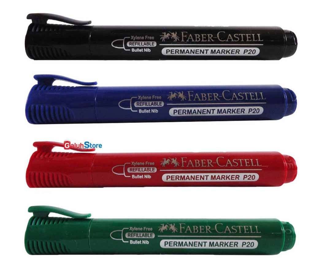 FABER CASTELL Permanent Marker  4 Pcs