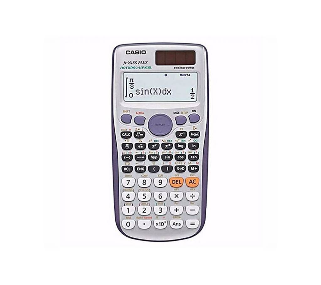 Casio fx-991ES Plus Scientific Calculator - White and Gray