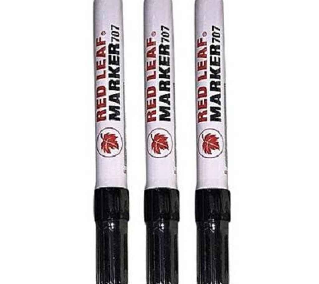 Red Leaf Permanent Marker Pen (Black)