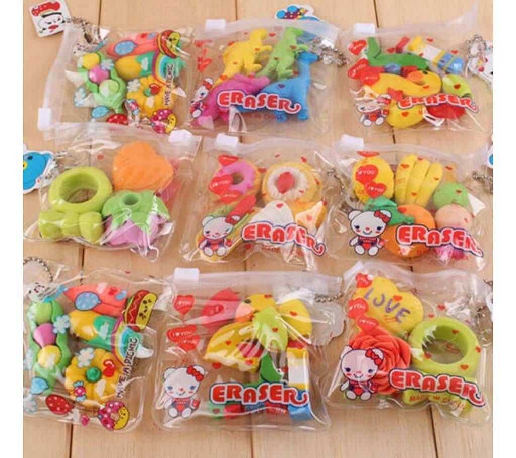 Different Shape Erasers -1 Packet