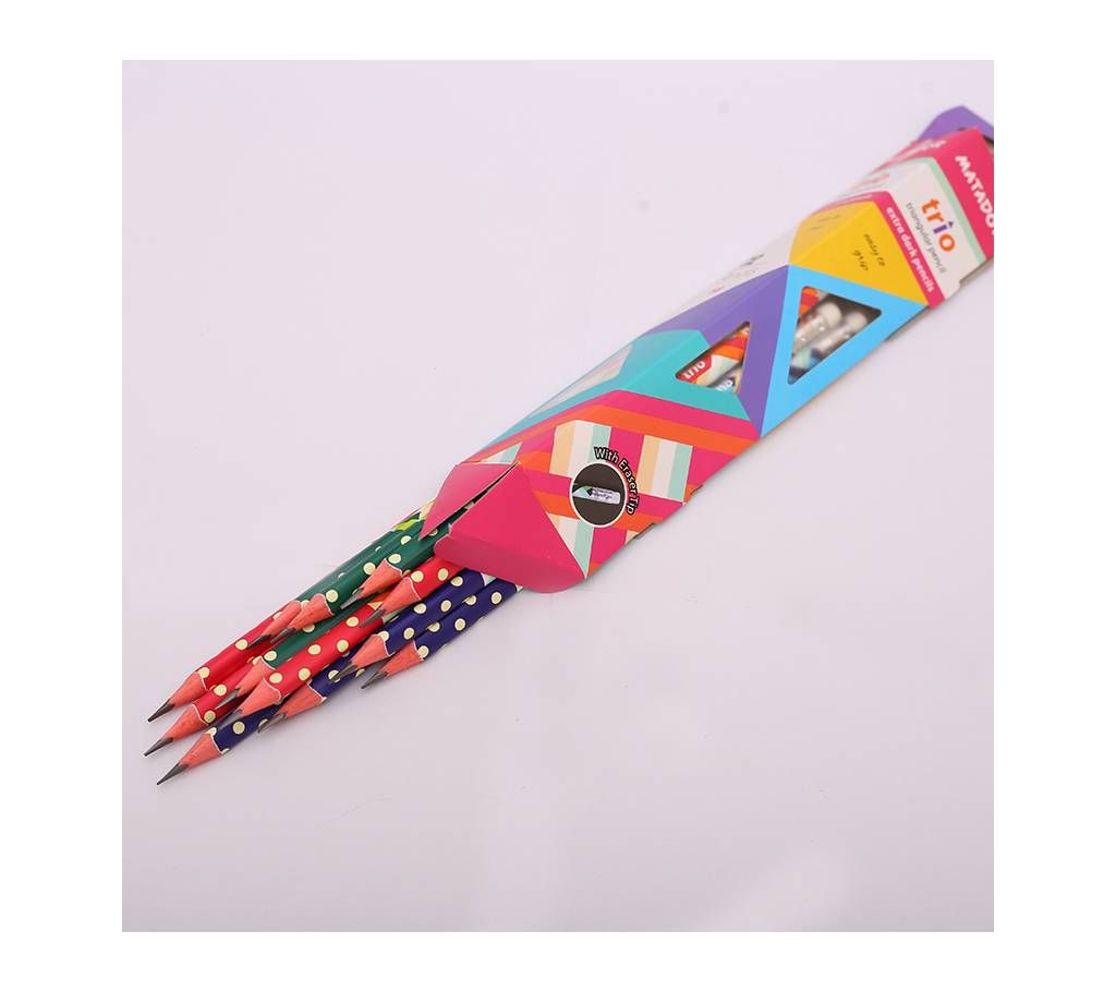 Matador Trio Pencil HB - 12pcs (Pack Of One)