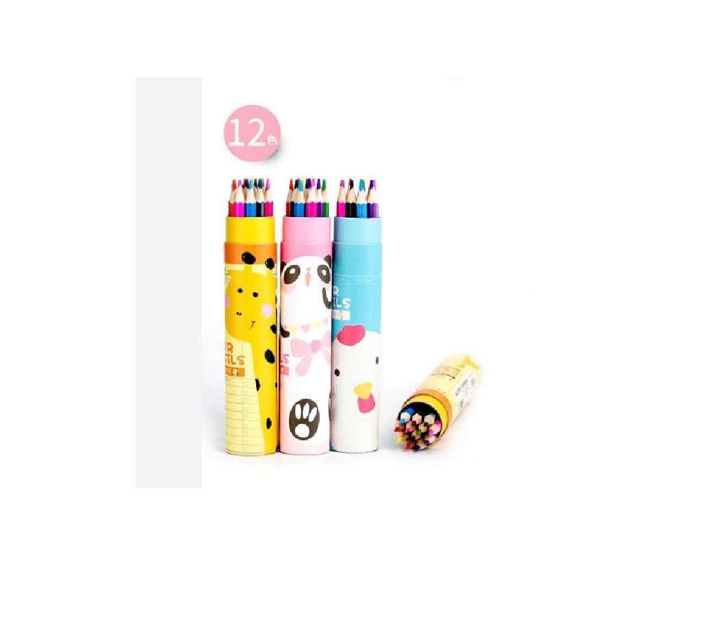 Animal Printing Color Pencil (12Pcs)