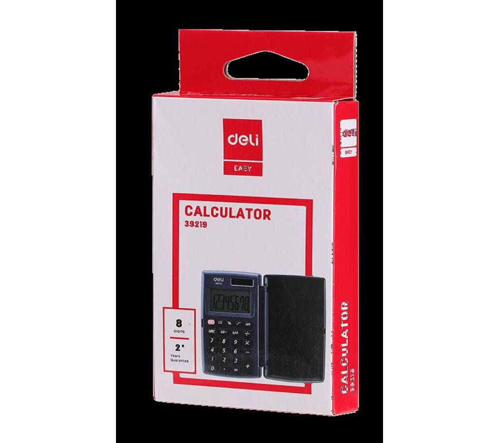 Deli E39219 8-Digit Cover Calculator - Dark Grey