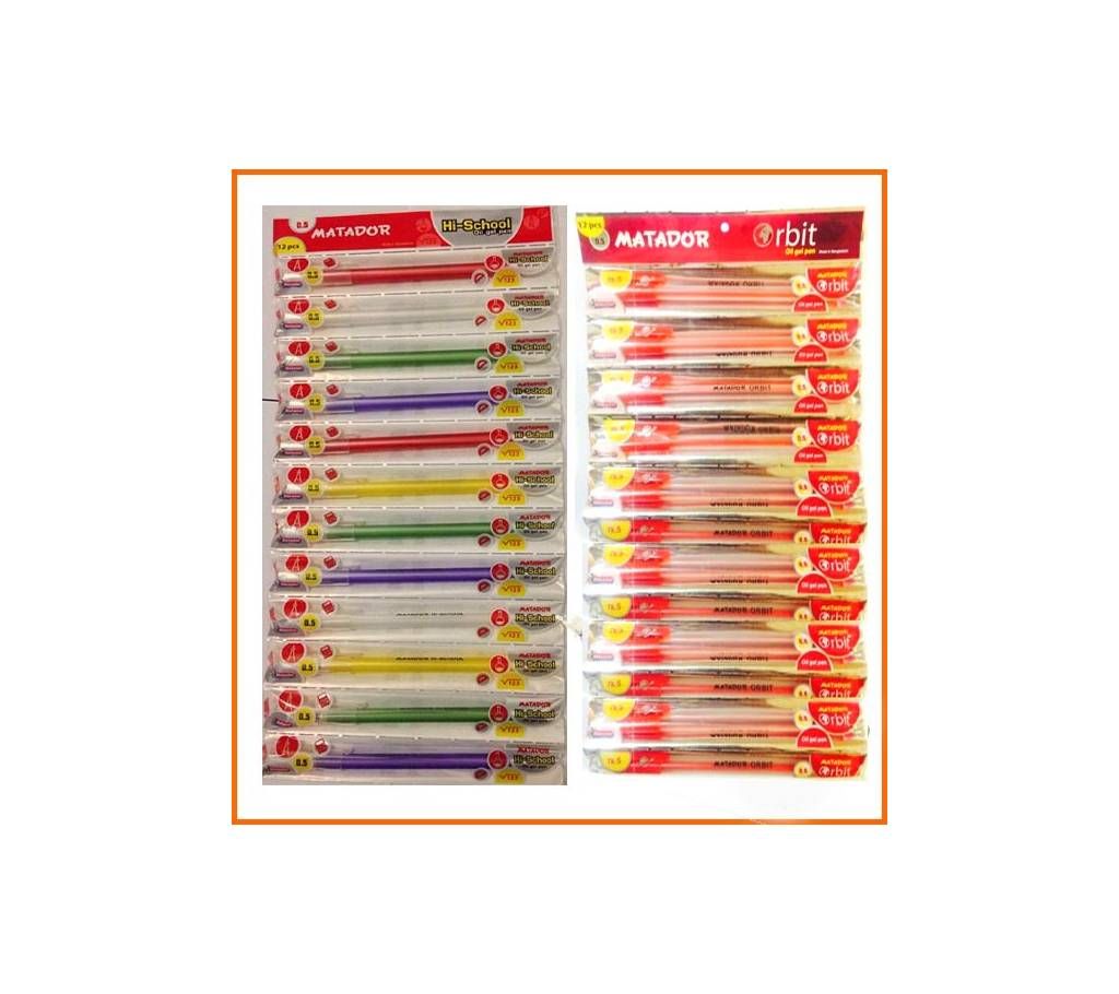 Matador Red and Black Pen- 24pcs