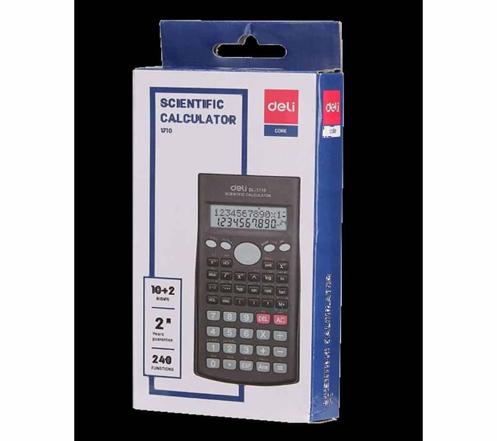 Deli ED82MS 240F Scientific Calculator 10+2 Digits - Dark Blue
