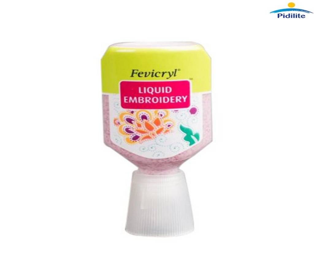 Fevicryl Liquid Embroidery Glitters, Red Color 20ml