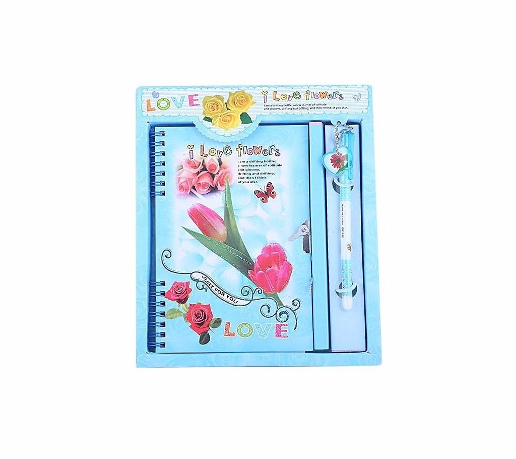 Cute Romantic Pen And Diary Set
