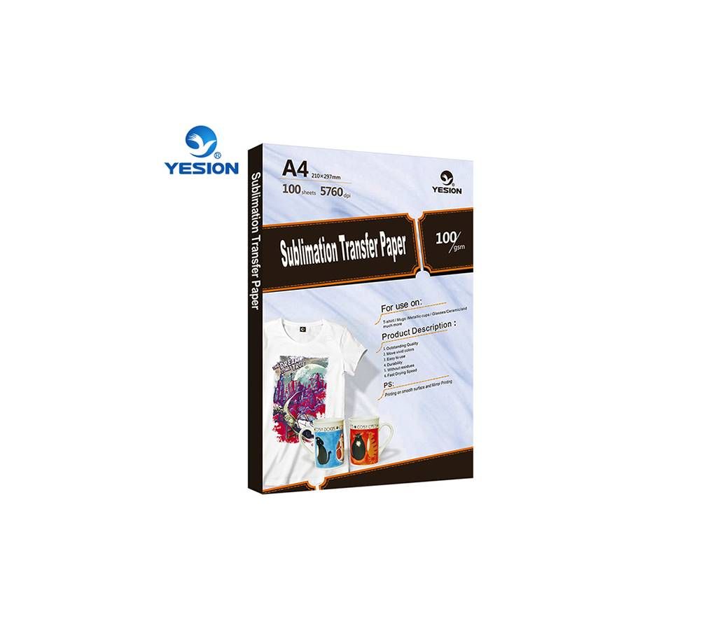 High Quality A4 Sublimation Paper For Cotton, Mugs, Ceramic Sublimation Heat Transfer Paper A3/A4-100 ps paper