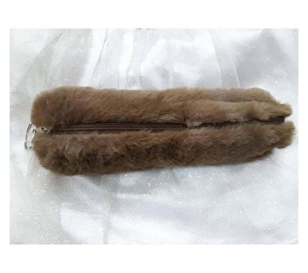 Faux Fur Pencil Pouch