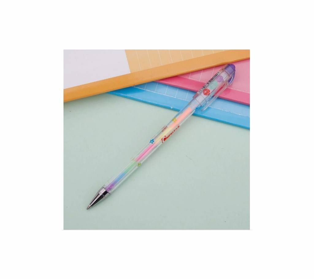 6 Color Changing Pen Paper Fluorescent Paint Pens Writing Markers Highlighters