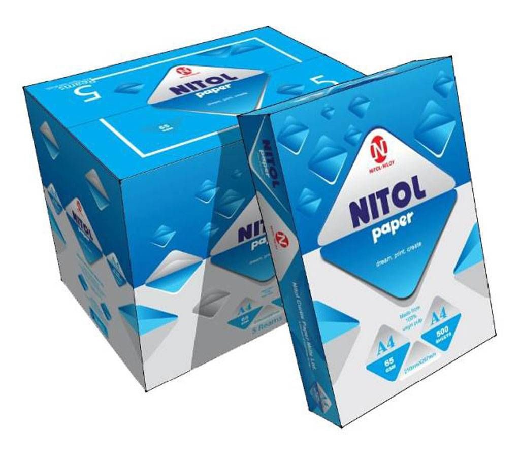 65 GSM A4 Paper (Nitol Paper)-5 Ream