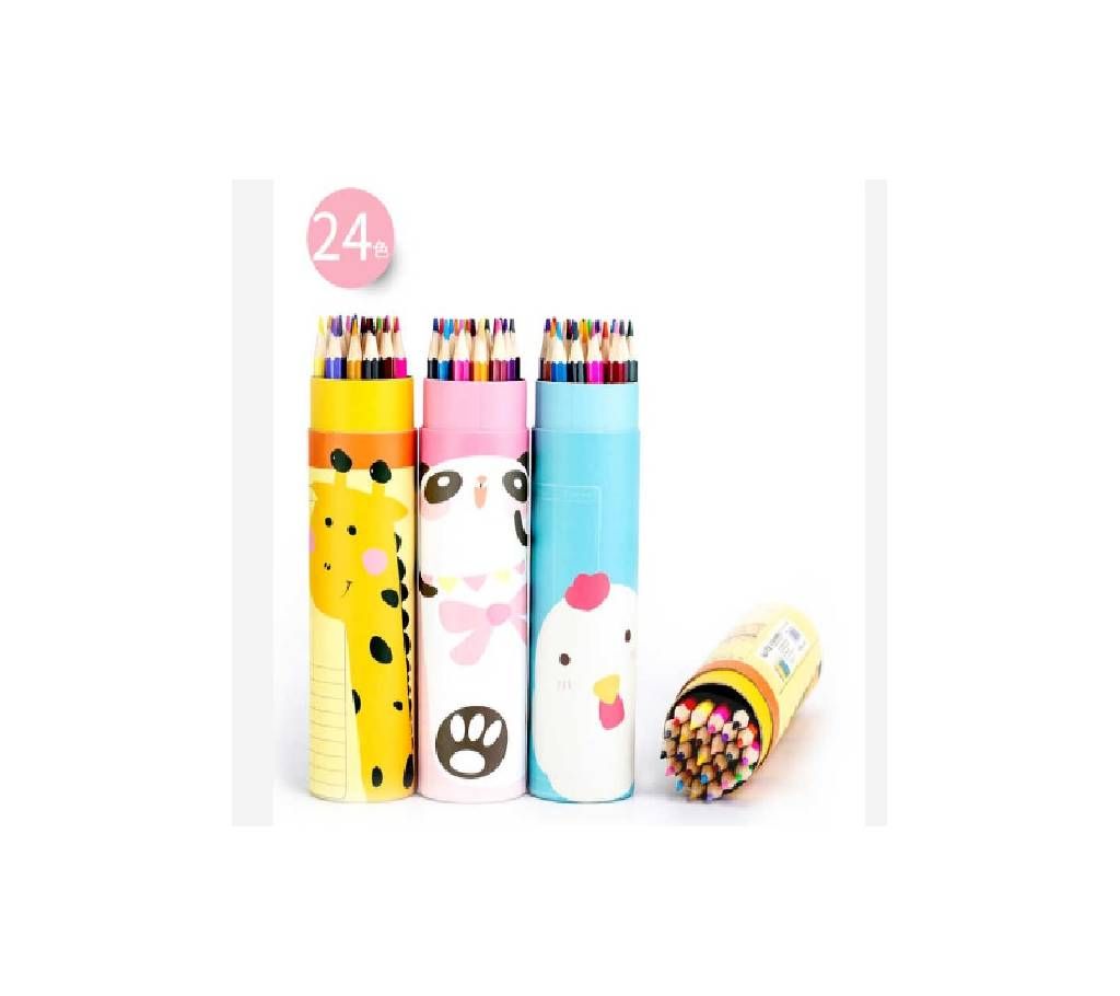 Animal Printing Color Pencil (24Pcs)