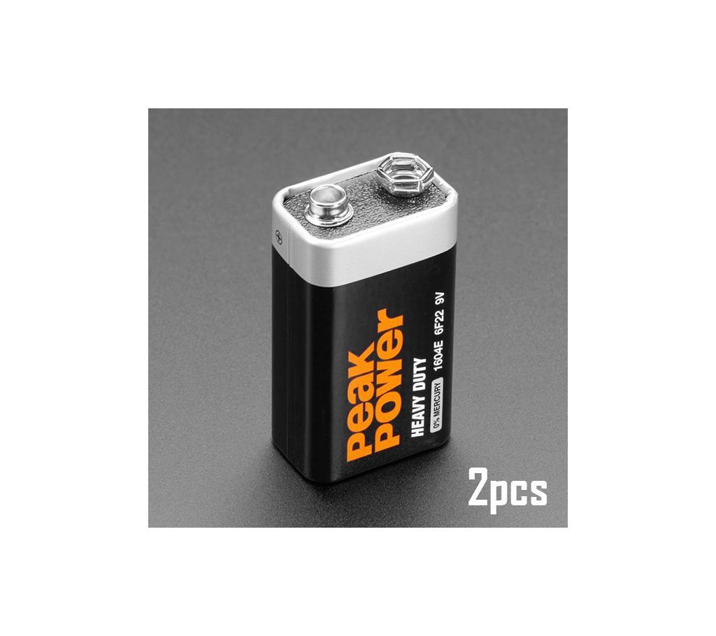 PeakPower 9V Battery 2pcs
