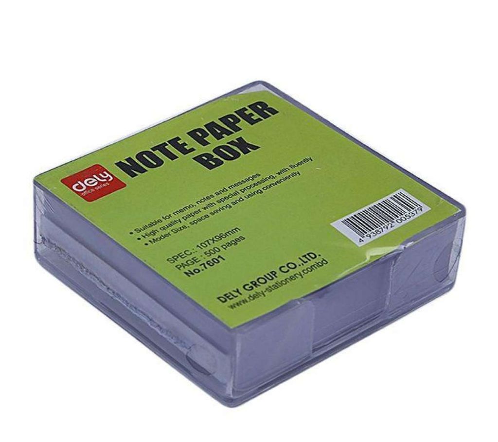 Note Paper Box - Transparent (2pcs)