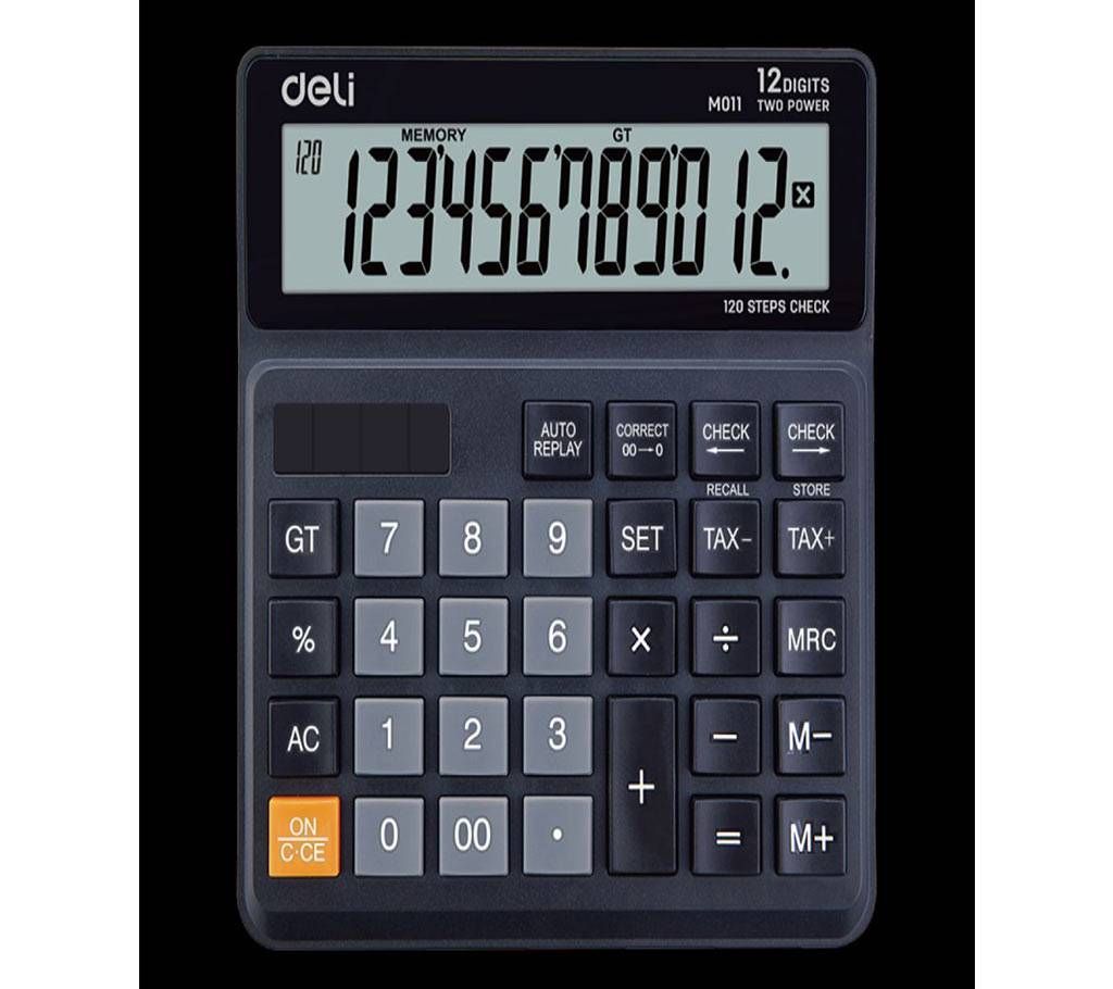 Deli EM01120 120-CHECK TAX CALCULATOR 12-DIGIT