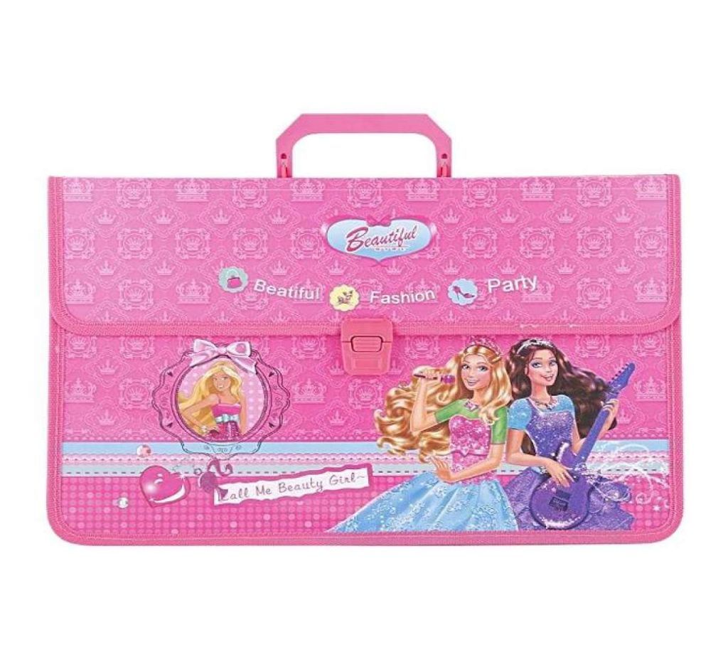 Beautiful Documents Carrier Bag for Girls - Pink