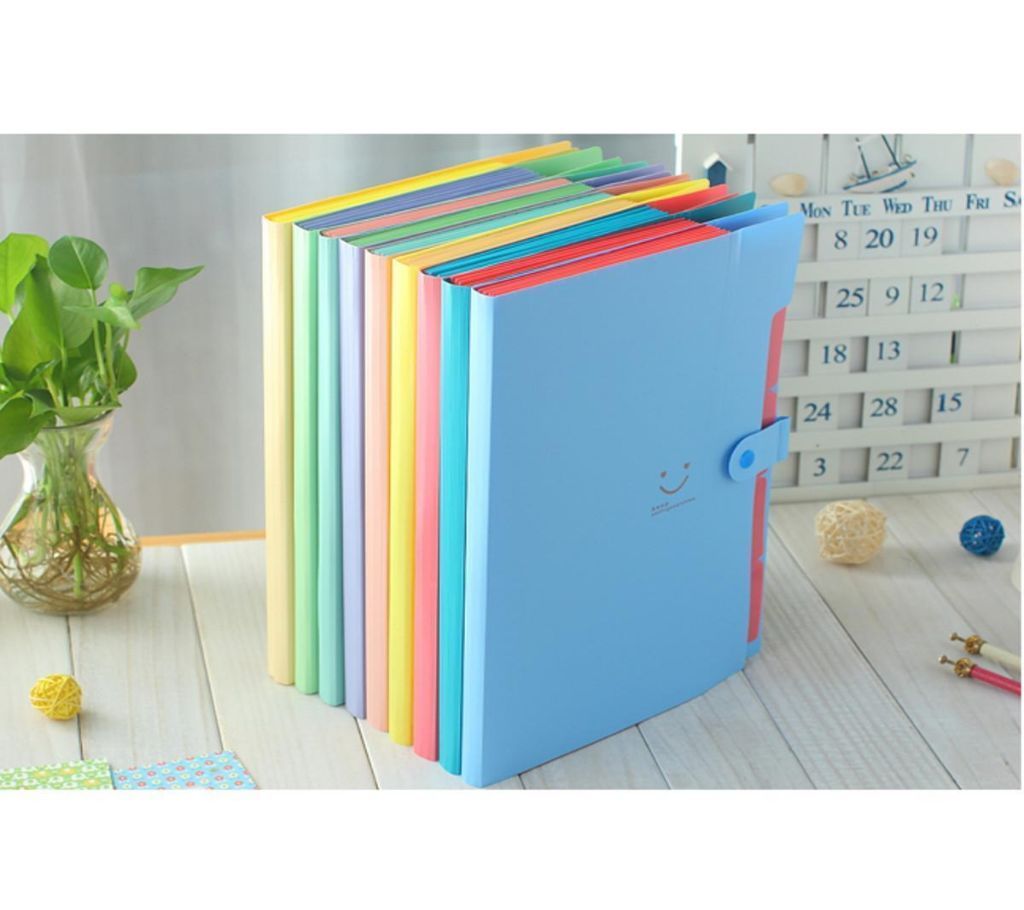 A4 Plastic File Document Bag Pouch Bills Folder Card Holder Organizer Fastener 32.5*24*2cm