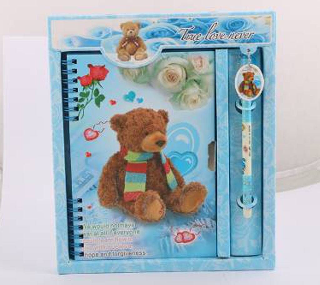 Lock diary with pen gift box