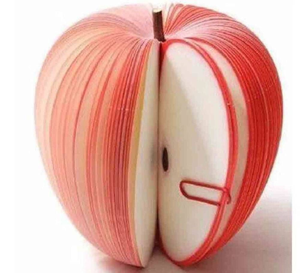 Apple shaped notepad