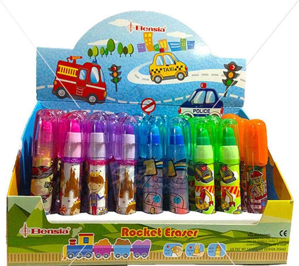 pen style push eraser- 4 pieces 