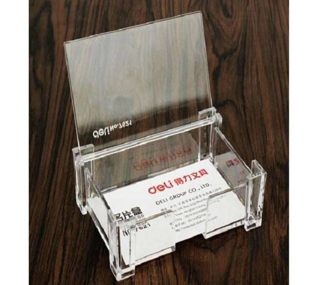 Deli Business Card Holder Box - 1Pcs - Transparent