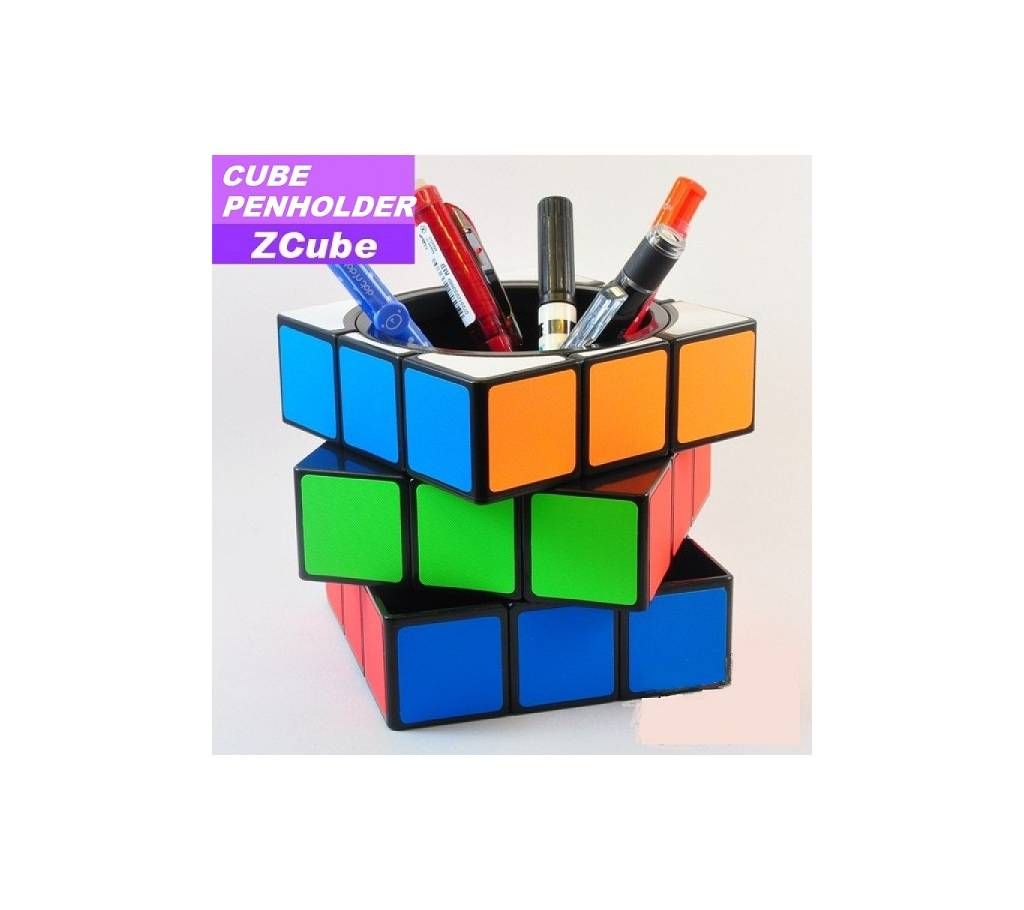 Cube Novelty Puzzle Toy+Pen Holder Creative 2 in 1