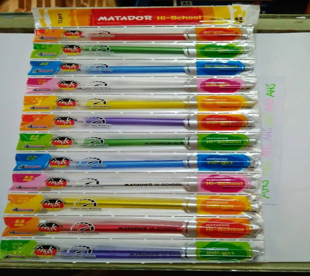 Matador Hi-school Pen 12 Pieces Leaf