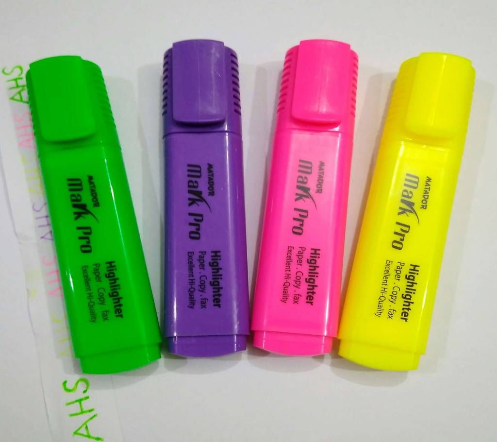 Matador Mark Pro Highlighter - 4 Pieces