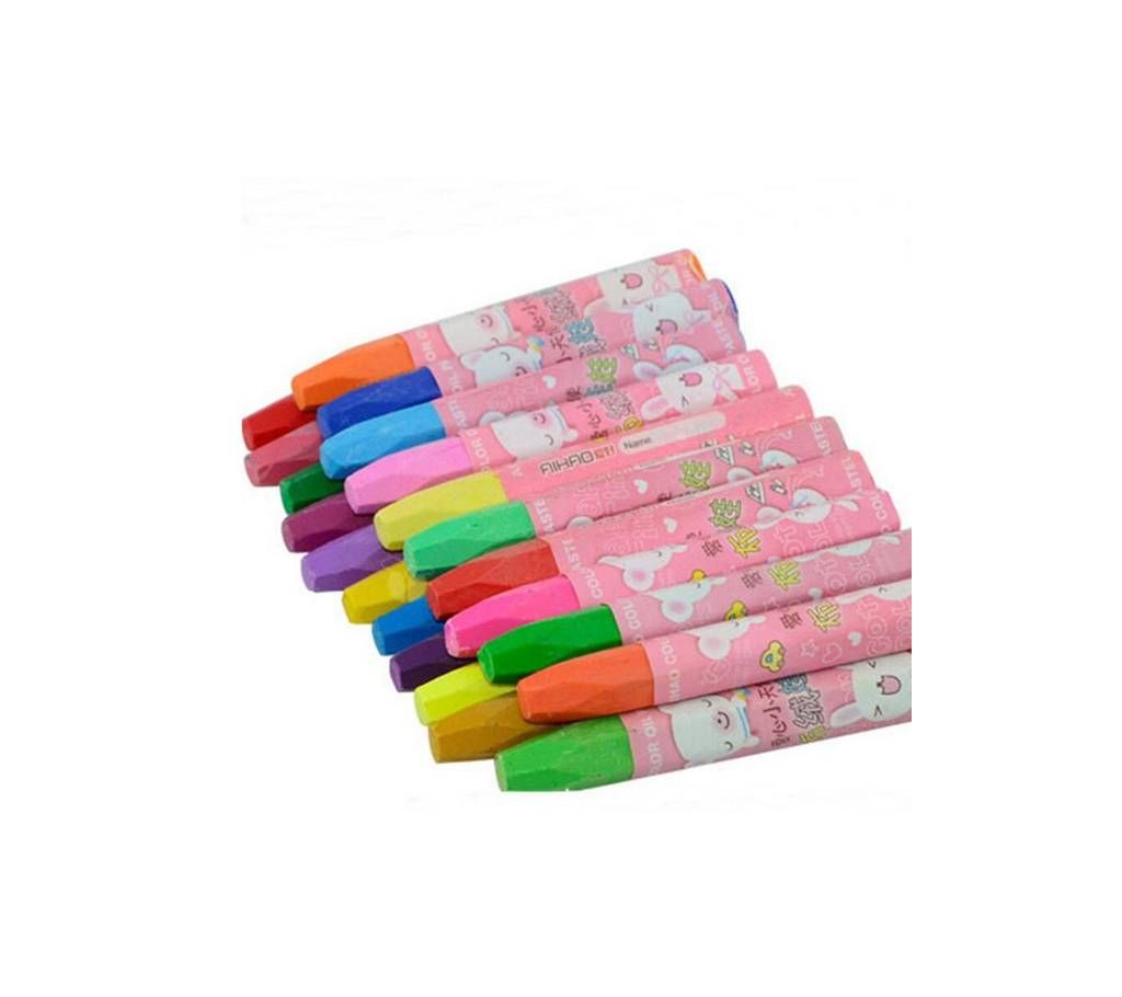 12 Color Oil Pastels - Multi Color