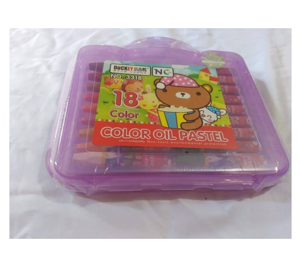 18 Color Oil Pastels - Multi Color