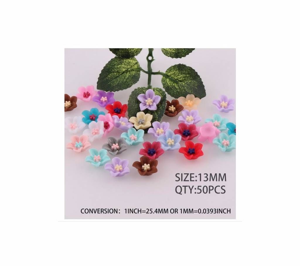 50Pcs Mix Flaback 3D Resin Phone Embellishment DIY Jewelry Craft
