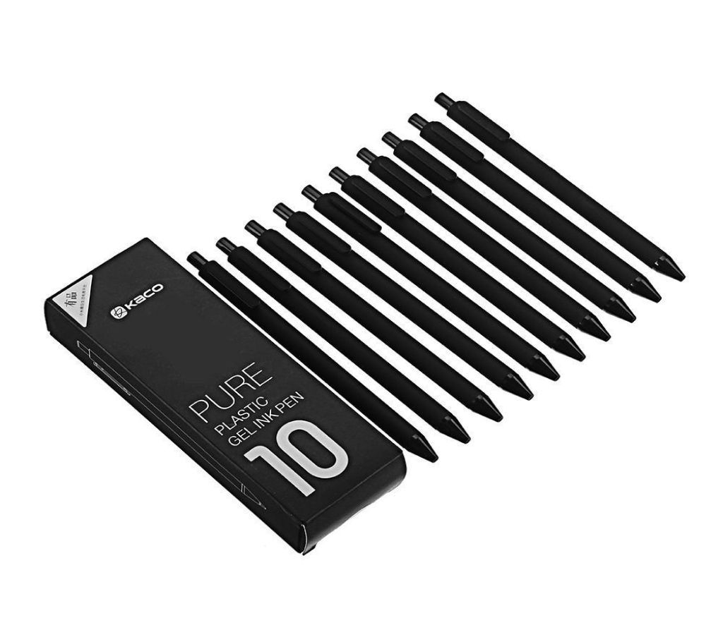  Xiaomi Mijia Kaco 0.5mm Gel Pen Black-10pcs