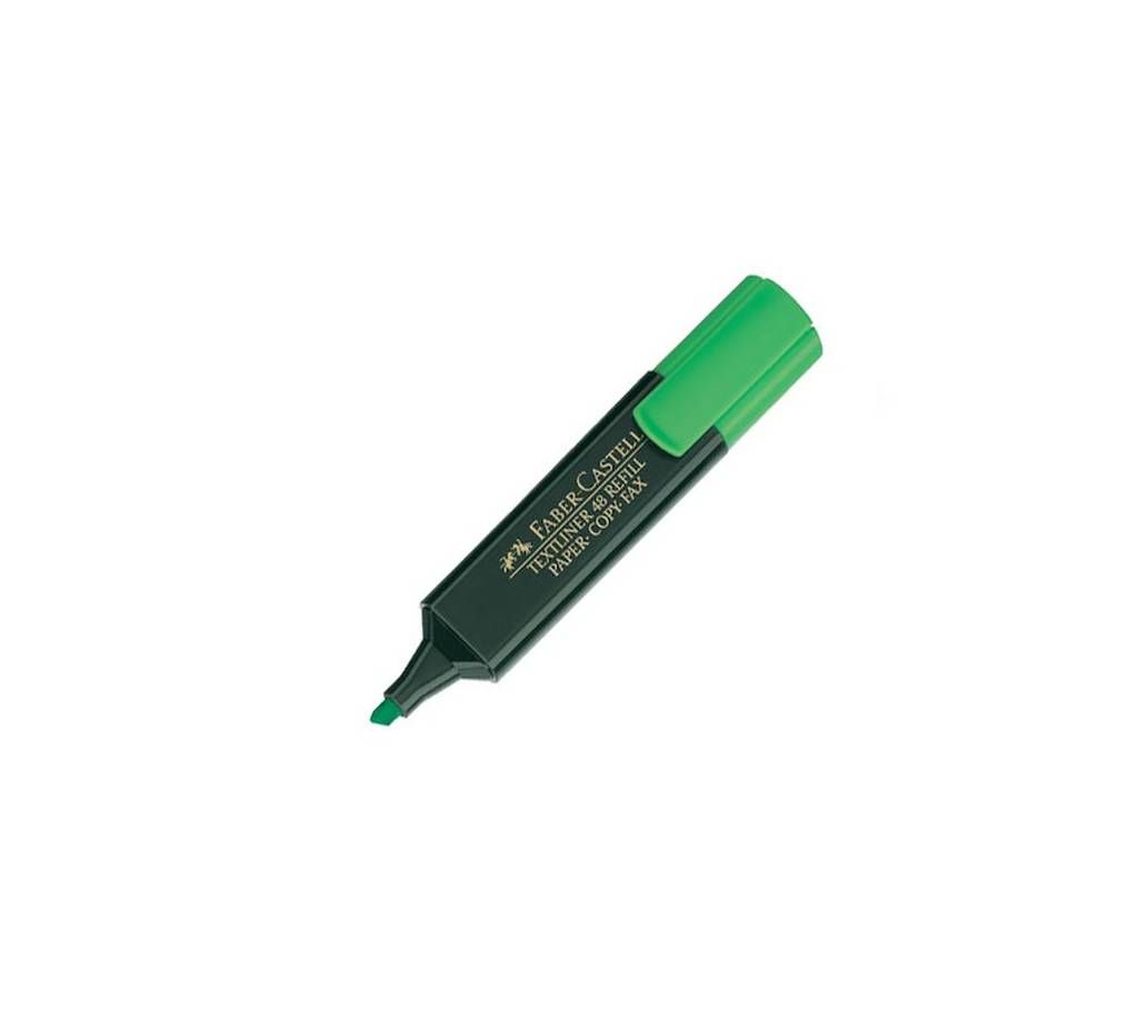 Faber Castell Textliner Highlighter Marker Pen - Green - 5 pcs
