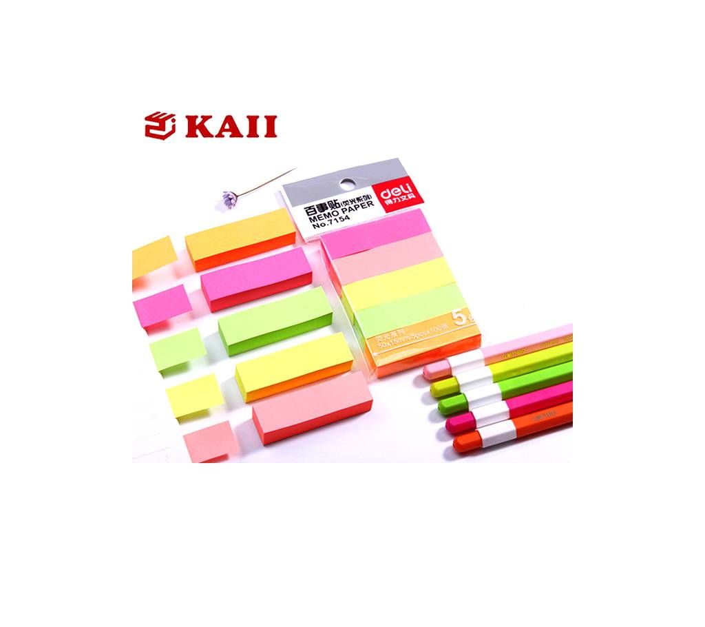 sticky note pad for marking, 100 sheets/pad, 5 Assorted colors