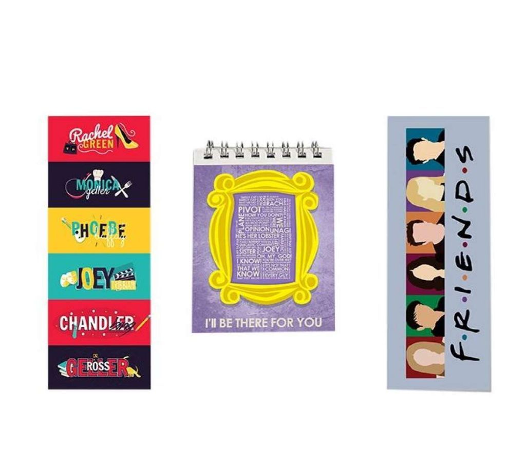 Friends Super Bundle of Bookmark and Notepad