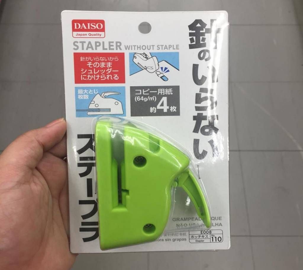 Staple free Stapler