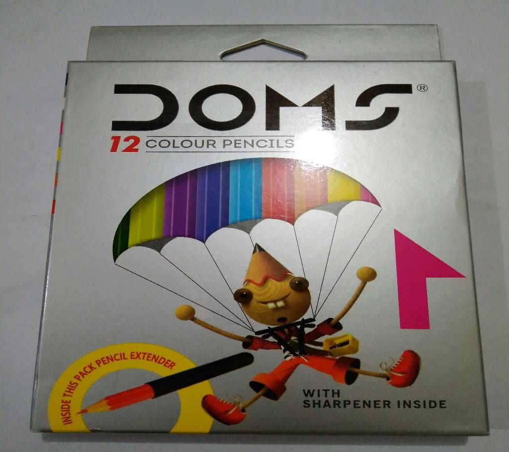 DOMS Color Pencils (12 pcs. Small size)