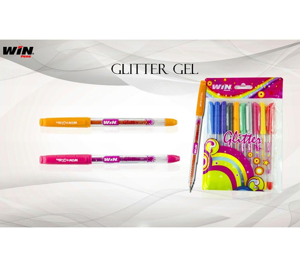GLITTER PEN - 10 Pcs