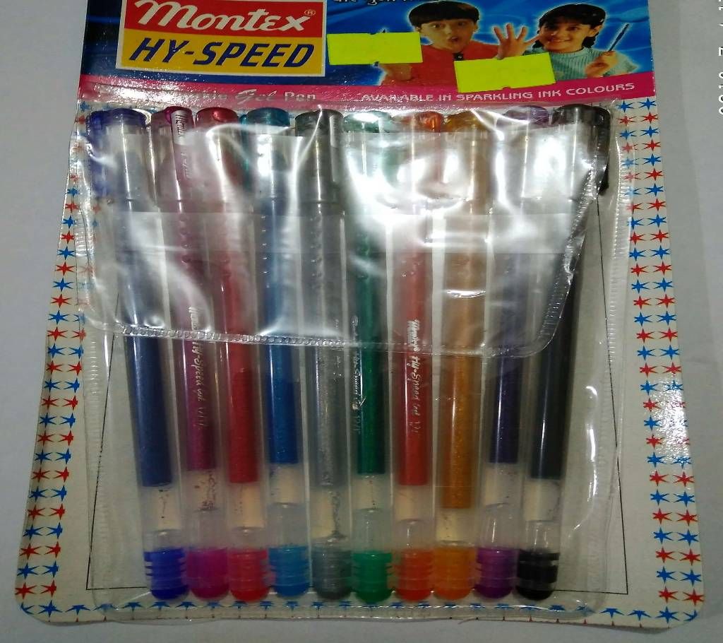 Montex Hy-Speed Multi-Color Gel Pen (10 pcs)