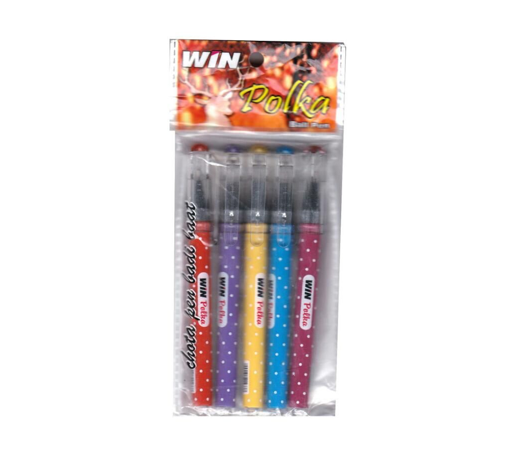 Win Polka Pen - 5 pcs 