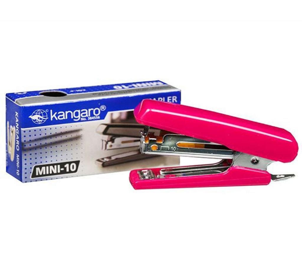 Kangaro Mini-10 Stapler_Red Colour (1pc)